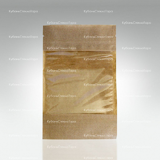 Крафт-пакет 120*185 окно 10см (зип-лок) оптом и по оптовым ценам в Симферополе