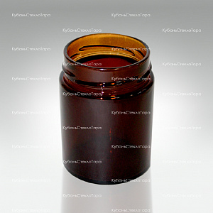 Стеклобанка 0,250 ТВИСТ (66) Deep Ровная (коричневая) банка стеклянная КСТ оптом и по оптовым ценам в Симферополе