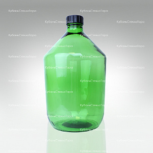 Бутыль 10,0 л Казацкий (зеленый) стеклянный оптом и по оптовым ценам в Симферополе