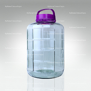 Бутыль (банка) стеклянный "фиолетовая" 20 л оптом и по оптовым ценам в Симферополе