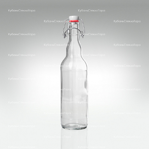 Бутылка «Бугельная» 0,500 л. (прозрачная) стеклянная с пробкой оптом и по оптовым ценам в Симферополе