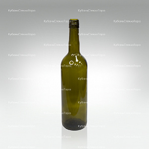 Бутылка 0,750 Бордо оливковая ВИНТ(30) стекло оптом и по оптовым ценам в Симферополе