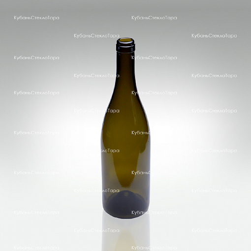Бутылка 0,750 Бургундия оливковая (20/21/23) стекло оптом и по оптовым ценам в Симферополе