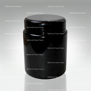 Банка 1 л (100) пластик черная с крышкой (Б-Ч-1000) оптом и по оптовым ценам в Симферополе