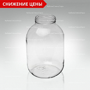 Стеклобанка 3,0 ТВИСТ (82) банка стеклянная оптом и по оптовым ценам в Симферополе