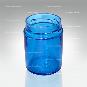 Стеклобанка 0,250 ТВИСТ (66) Deeр Ровная (синяя) банка стеклянная оптом и по оптовым ценам в Симферополе