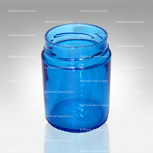 Стеклобанка 0,250 ТВИСТ (66) Deeр Ровная (синяя) банка стеклянная оптом и по оптовым ценам в Симферополе