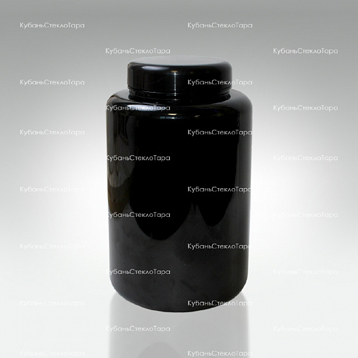 Банка 3 л (100) пластик черная с крышкой (Б-Ч-3000) оптом и по оптовым ценам в Симферополе