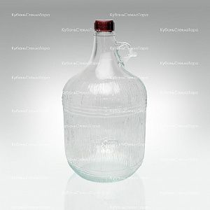 Винная бутылка 5 л "Дария" стекло с крышкой (38) оптом и по оптовым ценам в Симферополе