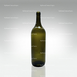 Бутылка 1,0  Бордо оливковая стекло оптом и по оптовым ценам в Симферополе