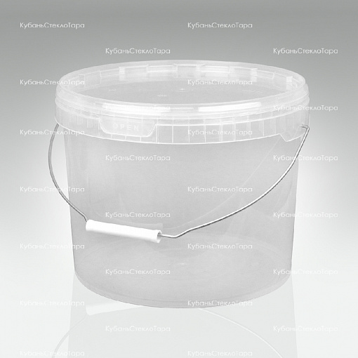 Ведро 11,0 л прозрачное пластик с метал.ручкой оптом и по оптовым ценам в Симферополе