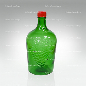 Винная бутылка 3 л (38) зеленая стекло оптом и по оптовым ценам в Симферополе