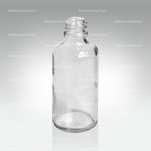 Флакон для капель 0,050 л (18) прозрачное стекло оптом и по оптовым ценам в Симферополе
