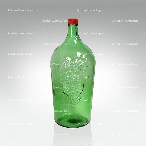 Бутыль 7,0 л "Симон" (38) стеклянный с крышкой зеленый оптом и по оптовым ценам в Симферополе