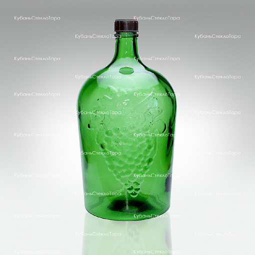 Винная бутылка 5 л (38) зеленая стекло оптом и по оптовым ценам в Симферополе