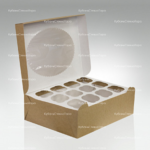 Упаковка для маффинов 330х250х100 мм (для 12 шт) оптом и по оптовым ценам в Симферополе