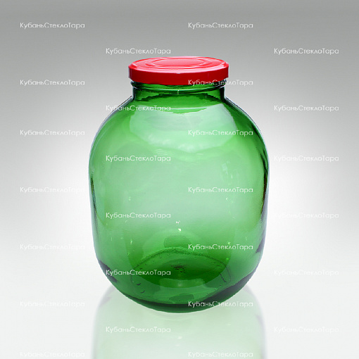 7,0 ТВИСТ (110) банка стеклянная с крышкой (зелёный) оптом и по оптовым ценам в Симферополе