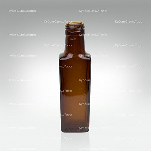 Бутылка 0,100  Гранит ВИНТ (28) Коричневая стекло оптом и по оптовым ценам в Симферополе